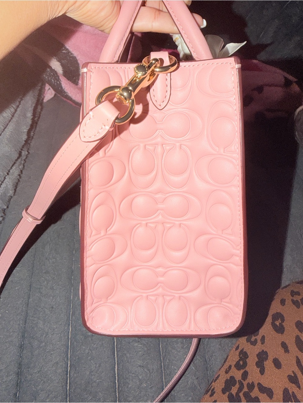 Coach Pink Quilted Signature Satchel with Matching Wallet pink petal - Picture 5 of 8